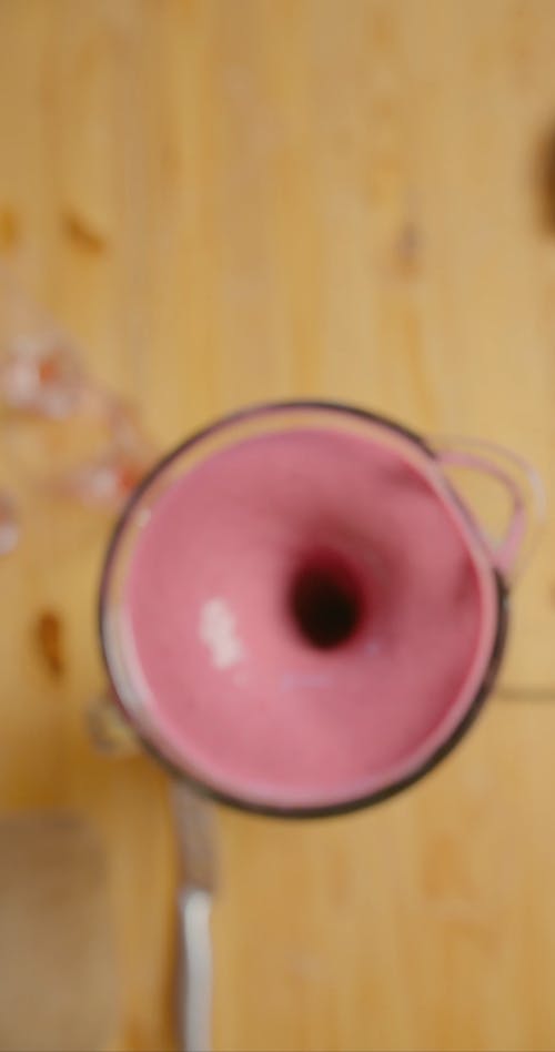 A Close Up of a Fruit Shake in a Blender