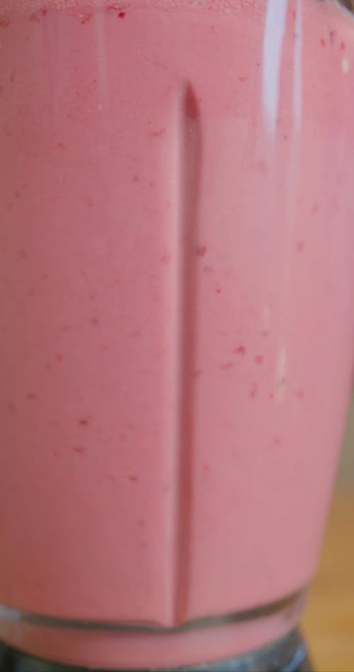 A Close Up of a Fruit Shake in a Blender