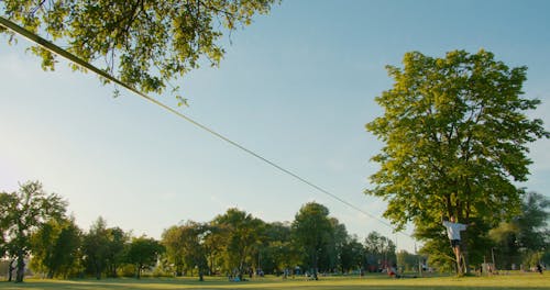 A Man Walking on the Rope