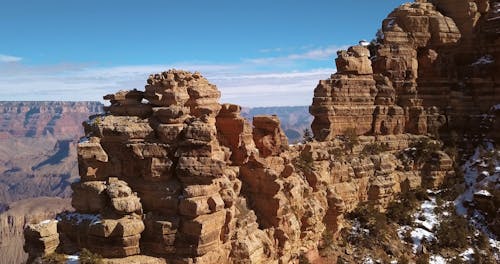 Aerial Footage of the Beautiful Rock Formations