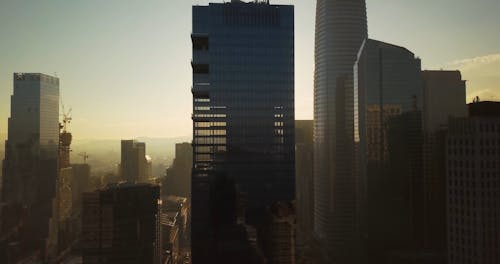 Drone Footage of Buildings in the City