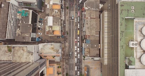 Aerial Footage of Cars on the Road