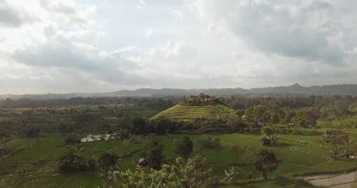 Drone Footage of a House on Top of a Hill