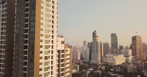 Drone Footage of Buildings in the City