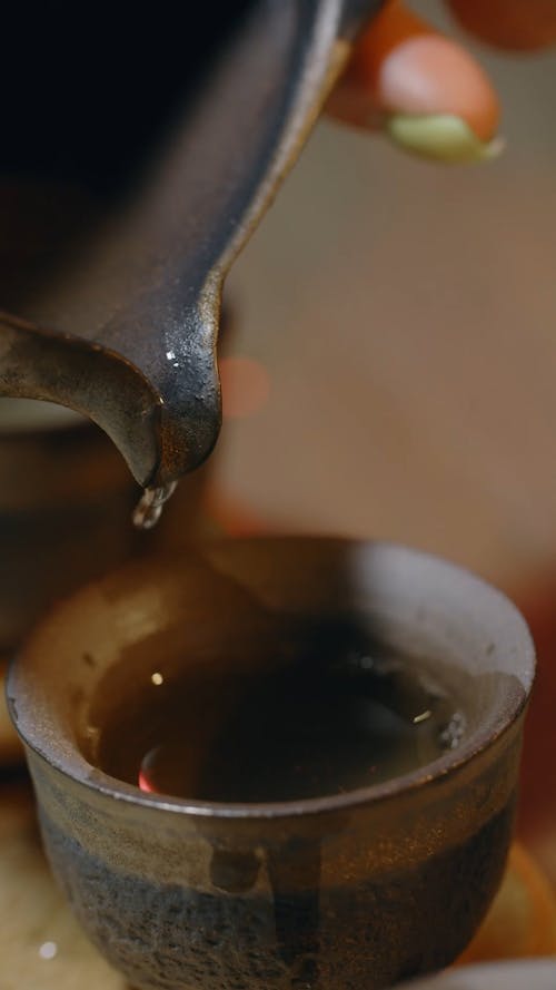 Tea Pouring. Tea Being Poured Into Glass Transparent Tea Cup. Tea Time.  Transparent Glass Teapot and, Food Stock Footage ft. background & brown -  Envato Elements