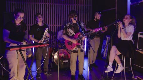 Band Performing at a Home Concert