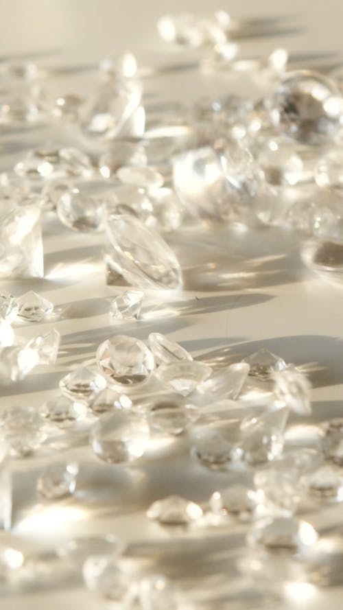 Crystal Beads on the Floor