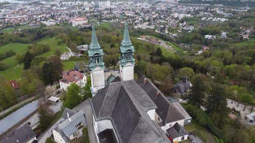 Drone Footage of a Church