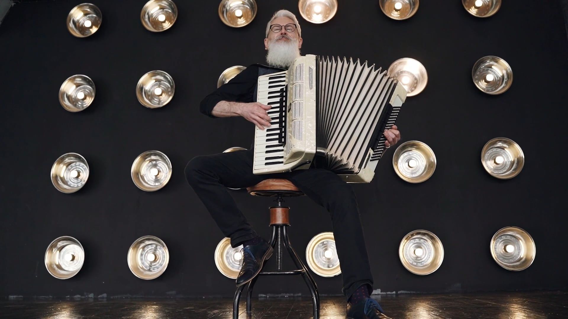 A Man Enjoying His Performance Using Accordion Free Stock Video Footage ...