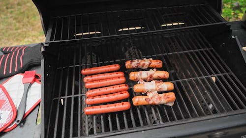 Sausages on a Griller