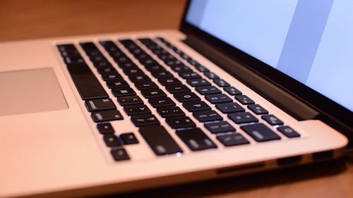 Typing on Keyboard of MacBook Pro