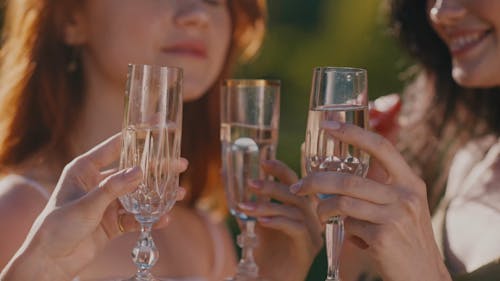 Women Drinking Cocktail