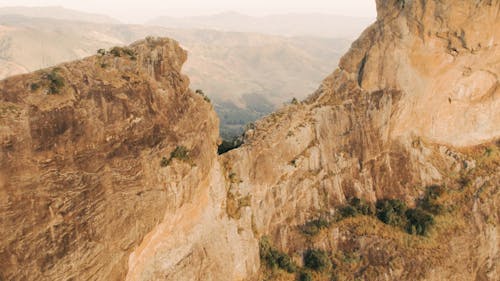 Drone Footage of a Mountain