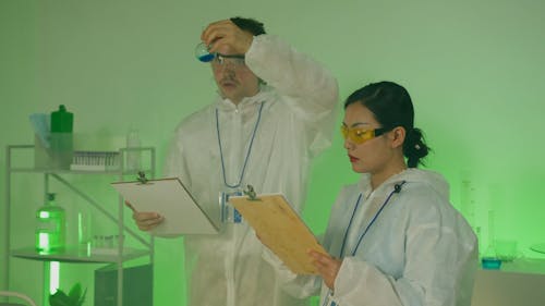 Chemist Working in a Laboratory