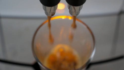 Coffee Machine Dispensing Coffee