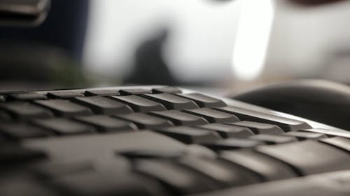 Close-Up Video Of Fingers Typing