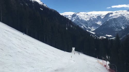 Aerial Shot Of Ski Resort