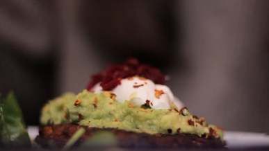 close up video of dessert