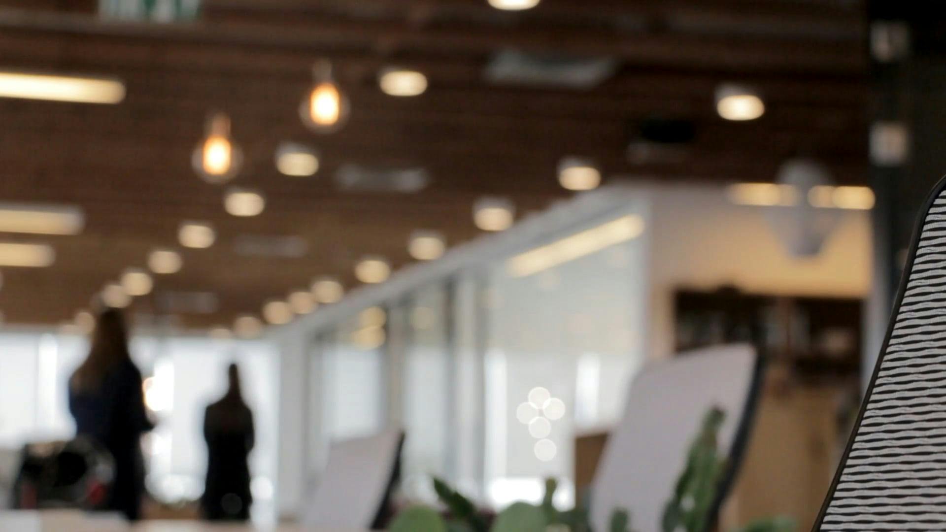 Blurry Footage Of People Inside A Office · Free Stock Video