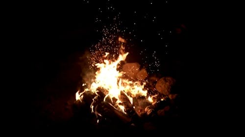 Slow Motion Video Of Bonfire