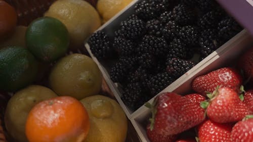 Close-Up Video of Fruits