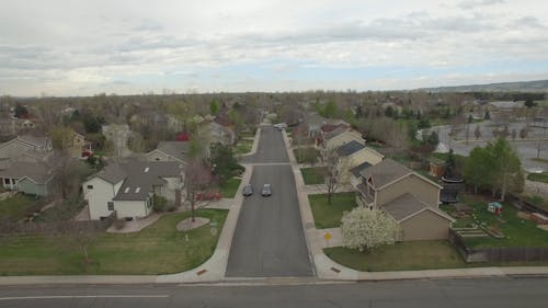 Drone Footage of a Town 