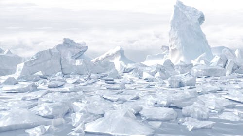 Video of Floating of Platform of Ice During Daytime