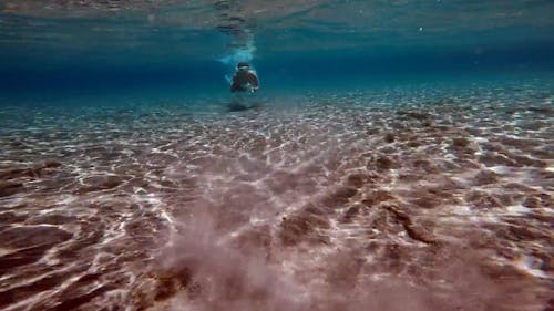 Video Of Person Swimming Underwater