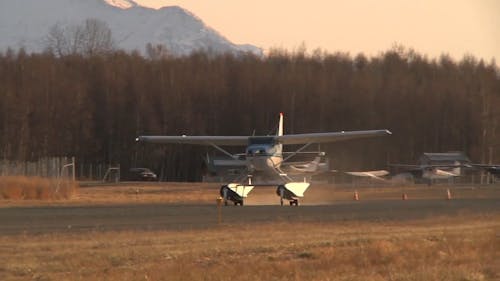 Airplane Taking Off from a Runway