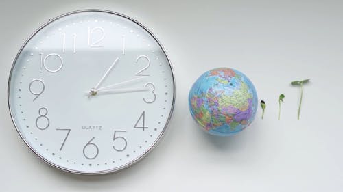 Video of a Clock and Globe