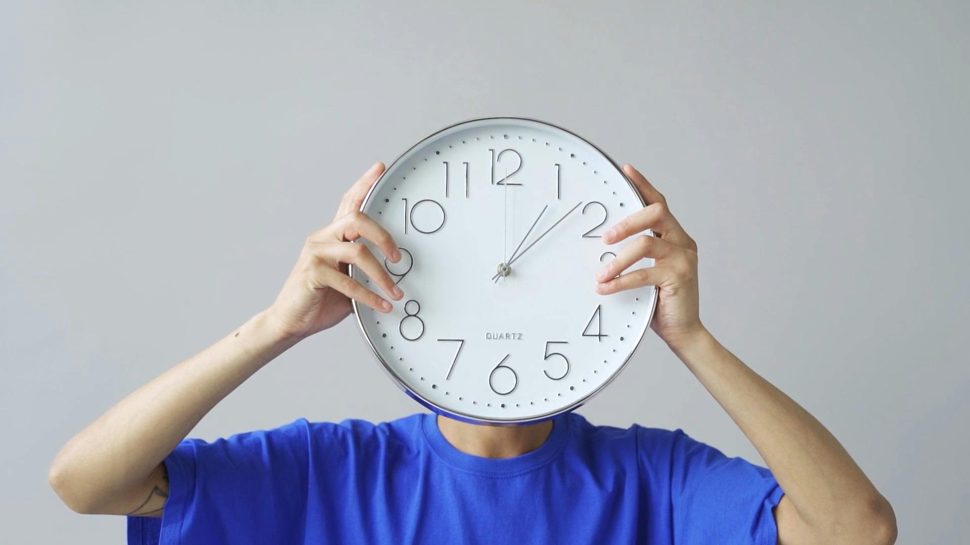 A Man Holding a Clock Free Stock Video Footage, RoyaltyFree 4K & HD
