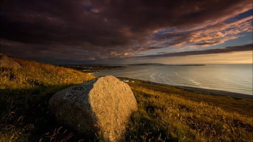 Time Lapse Video Of Sunset By The Sea