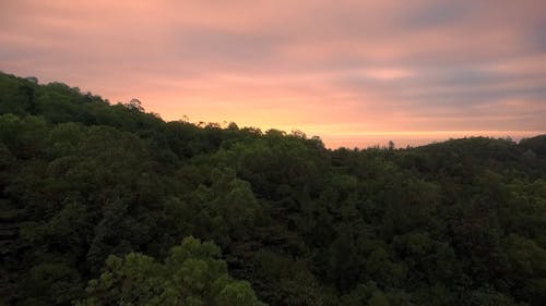 Vue Aérienne De La Montagne Et De L'océan