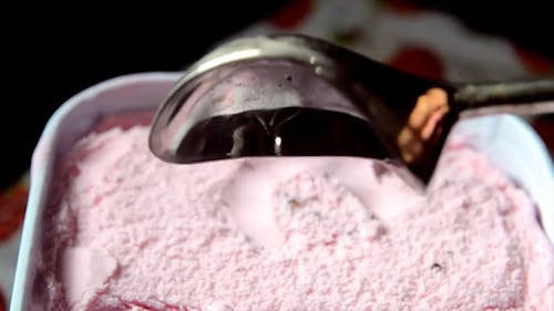 Video Of Scooping Icecream