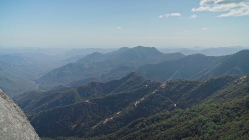 Panning Shot of a Mountainside