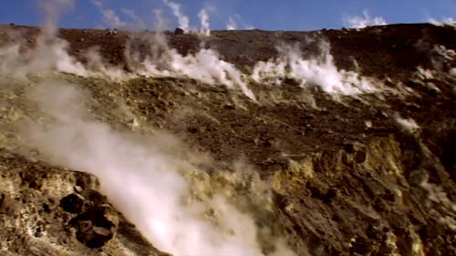 Vidéo De Gaz Volcanique