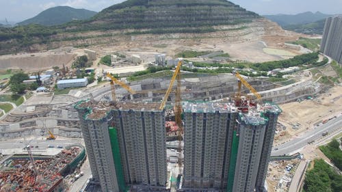 Aerial View Of A Construction Site