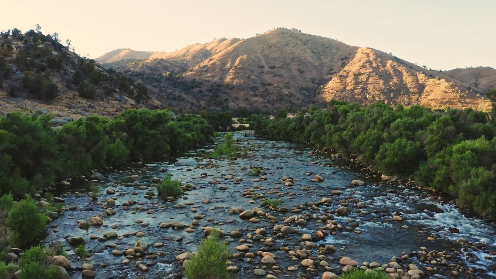 Drone Footage of River and Rocks Free Stock Video Footage, Royalty-Free ...