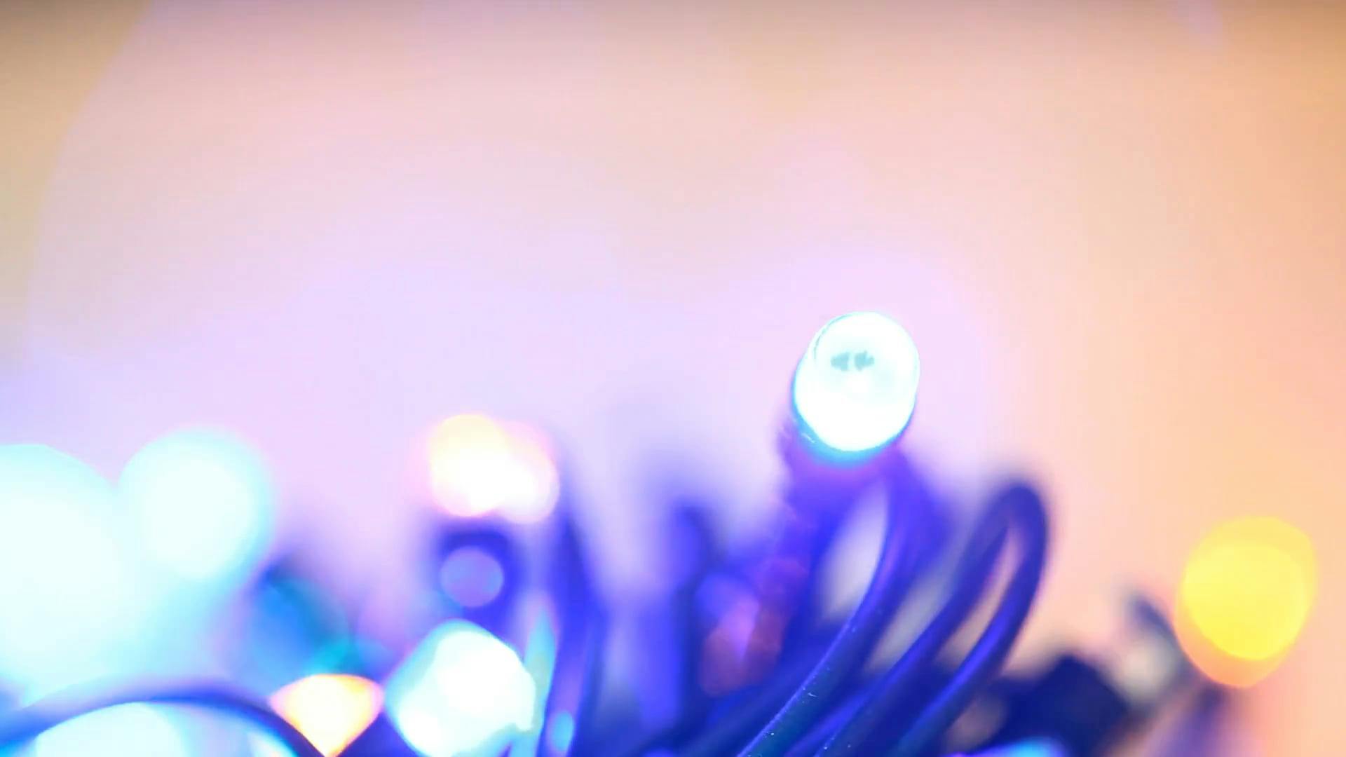 CloseUp Video Of Blinking Christmas Lights · Free Stock Video