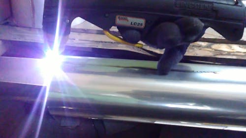 Cutting Through Metal Sheet