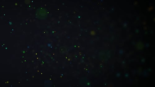 An Animation of Falling Green Glitters