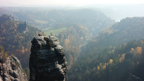 從山峰上看