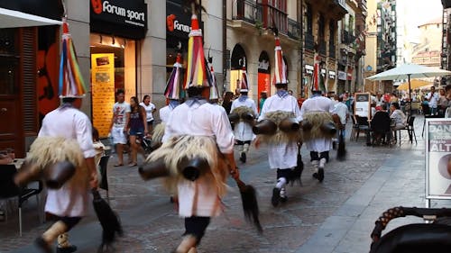 Mini Parade On The Street