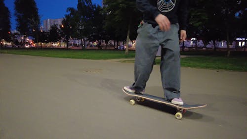 Boy Doing Skateboard Tricks