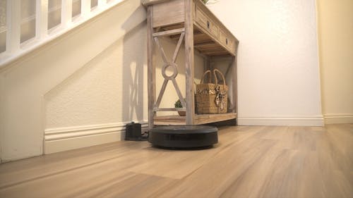 A Robotic Vacuum Cleaner on the Floor