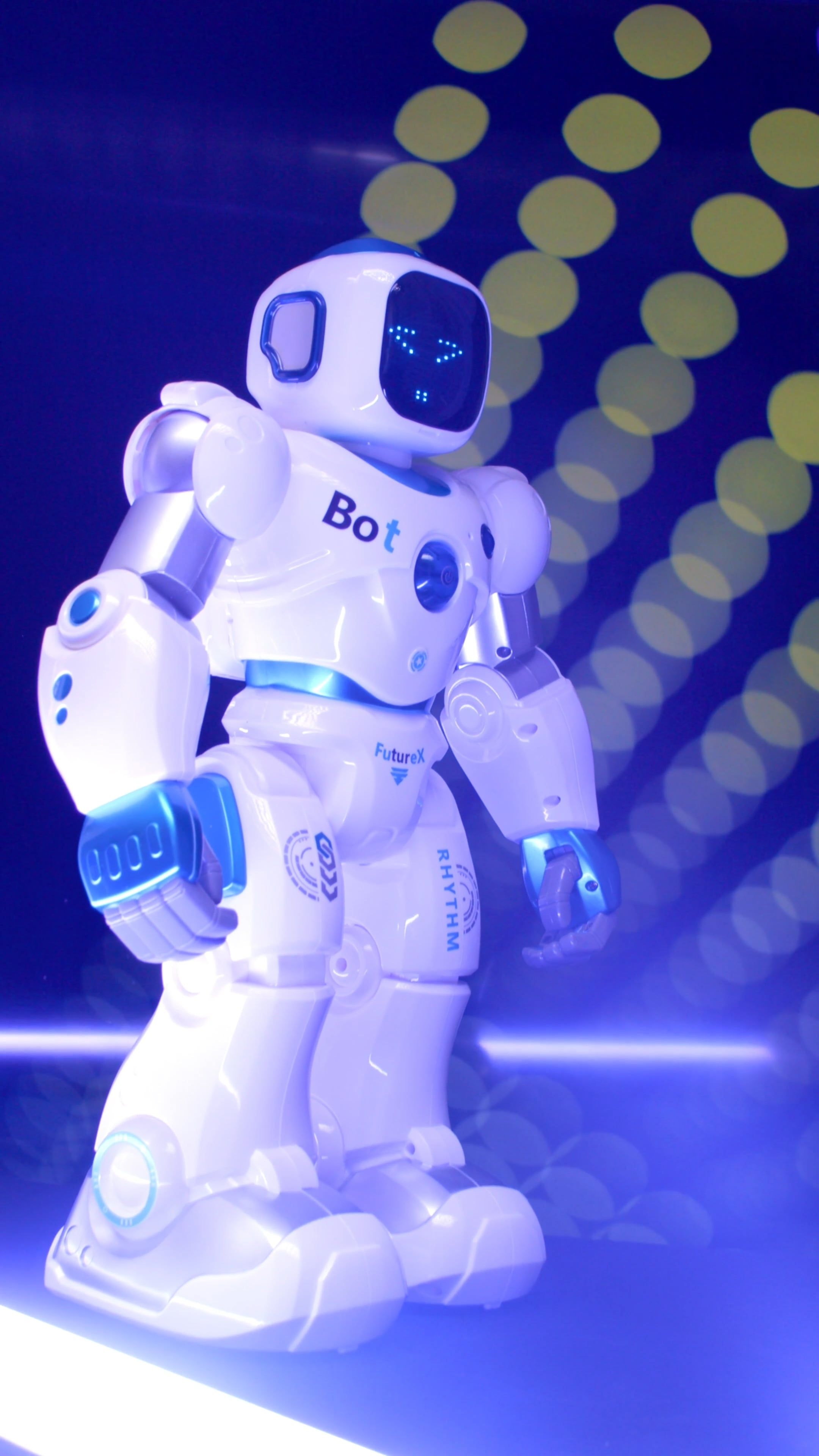A Futuristic Robot On Display Free Stock Video a-futuristic-robot-on-display-free-stock-video