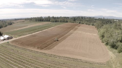 Drone Shot Of Farm