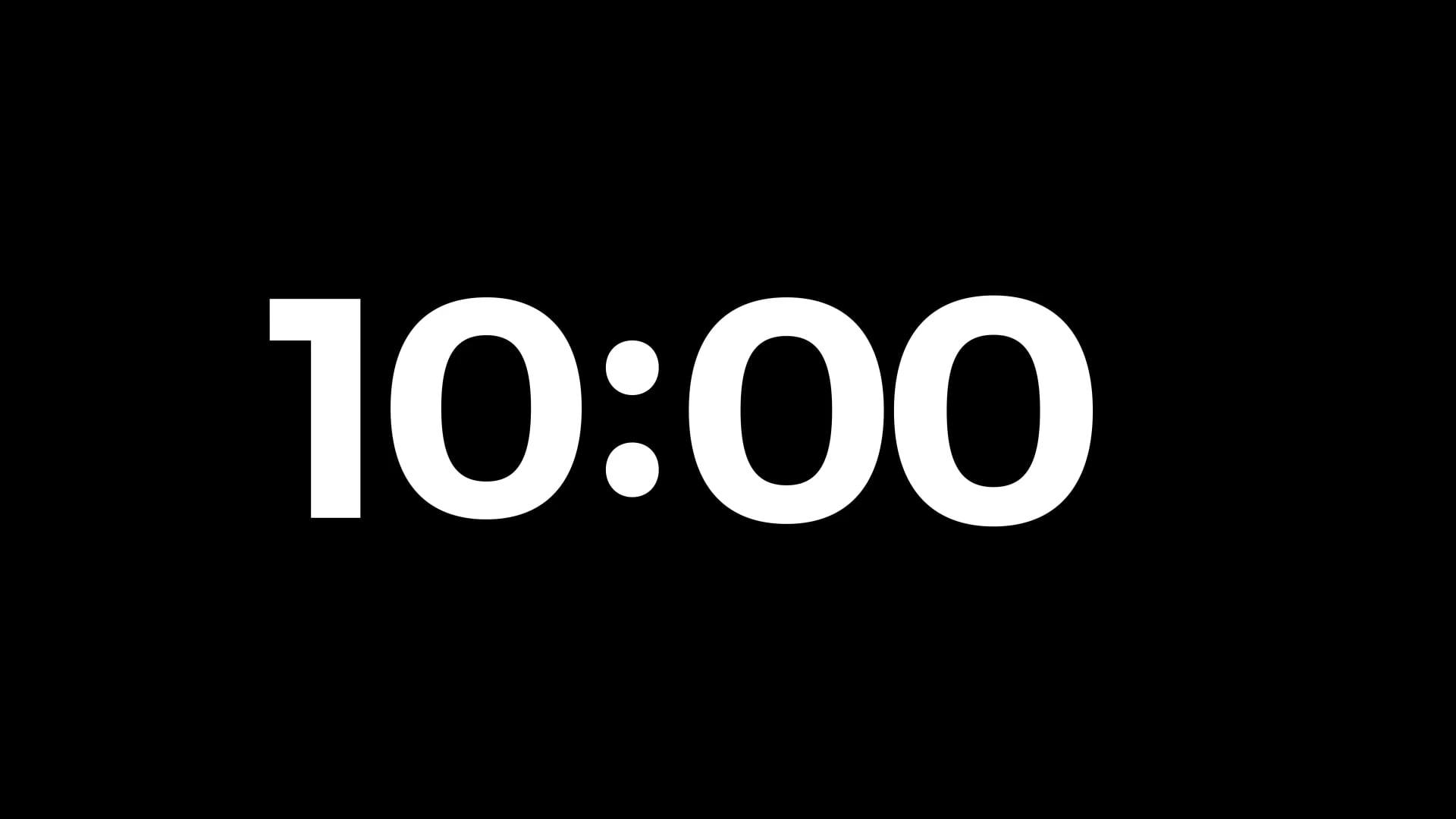 10 Minute Countdown Stock Video Footage for Free Download