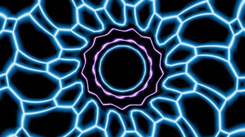 Purple And Blue Kaleidoscope