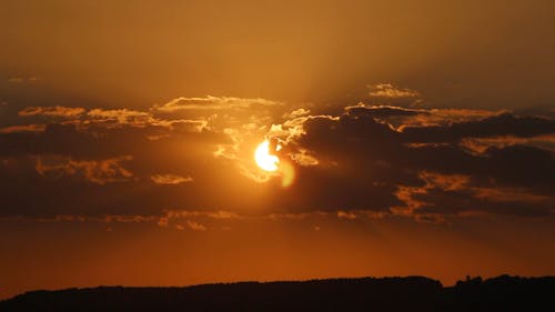 Cloudy Sky During Sunset